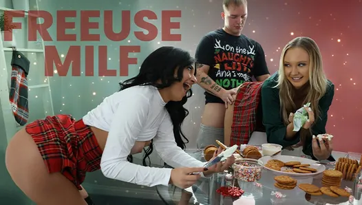 noel'i serbest bırak - üvey oğlu ve üvey kızı, xmas'ta istedikleri zaman üvey annesii beceriyor